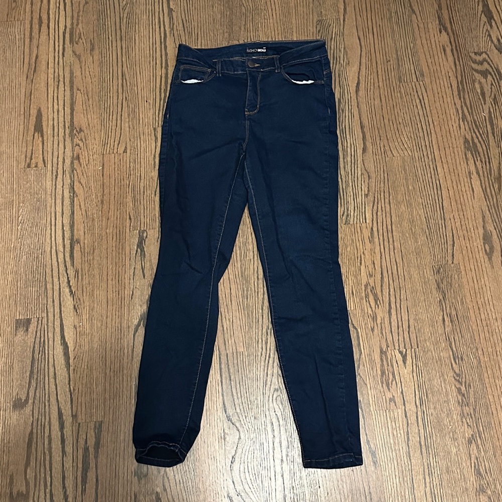 FASHION NOVA Dark Blue Skinny Jeans